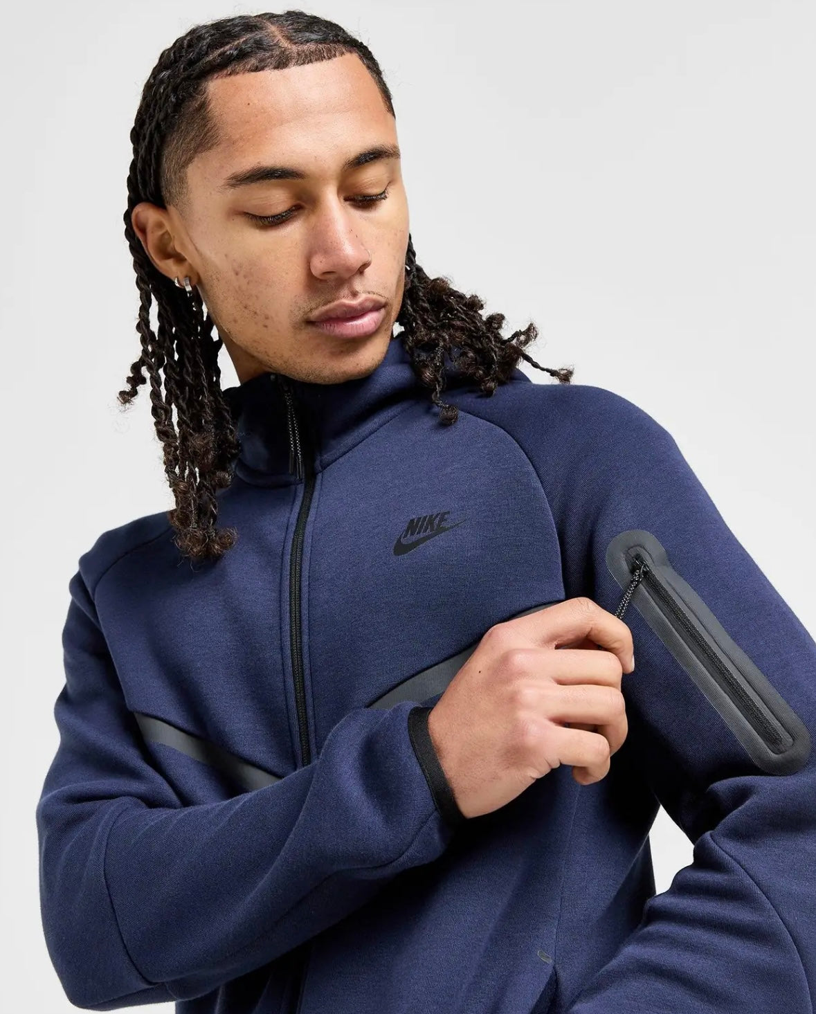 Nıke Tech Fleece Premium Hırka Lacivert.